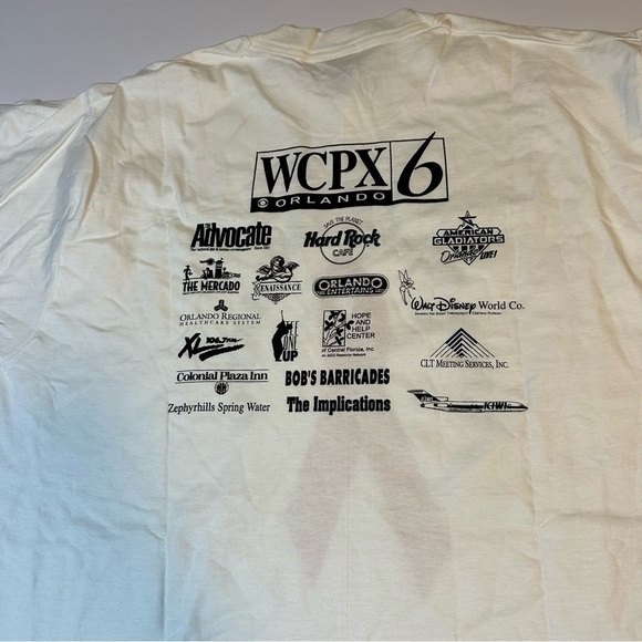 Vintage 90s Aids Walk Orlando Single Stitch Shirt Size XL Red Ribbon - Picture 4 of 7